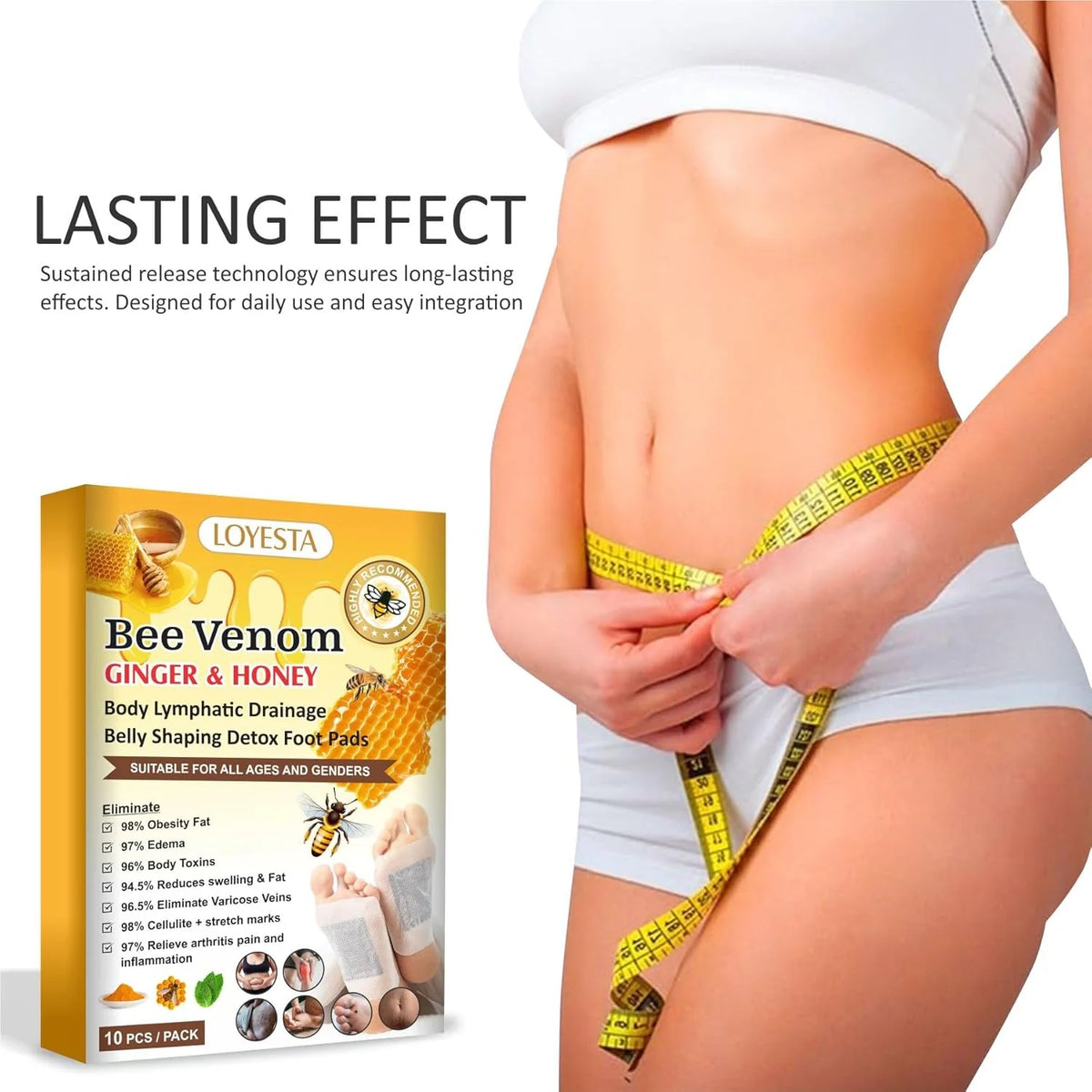 Bee Venom Ginger &amp; Honey Detox Pads