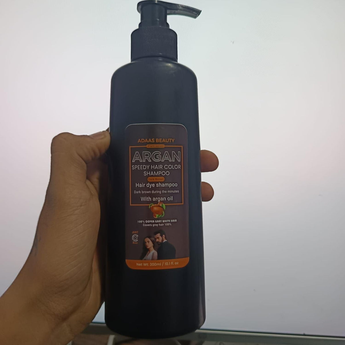Argan Speedy Hair Color Shampoo – Dark Brown | Pack of 2